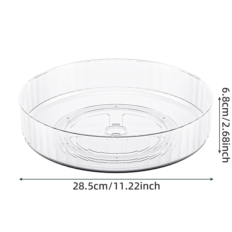Bandeja Giratória 360° Lazy Susan para Geladeira e Cozinha
