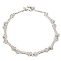 Choker Strass Corrente Clavícula Elegante