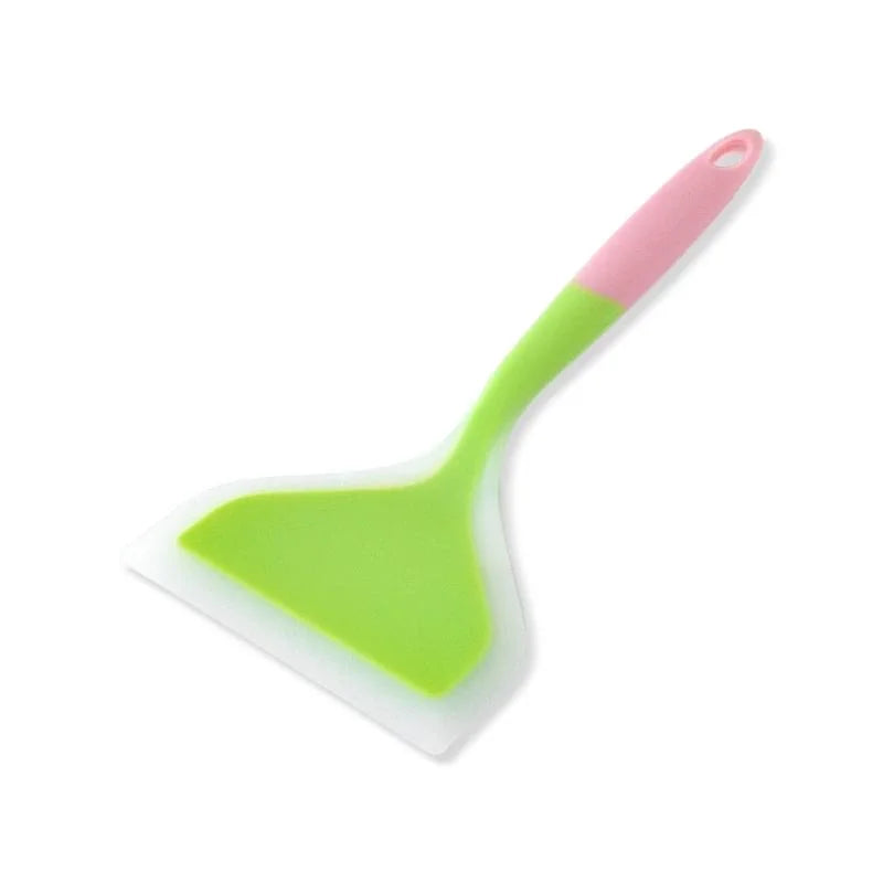 Pie Silicone Spatula Kitchen Non Stick Silicone Spatula High Temperature Resistant Beef Meat Egg Spatula Pizza Cooking Tools