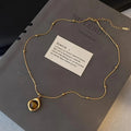 Colar Choker Olho de Tigre Camadas Retrô