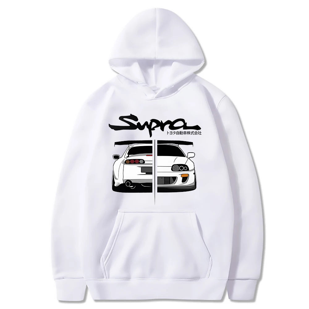 Graphic Hoodies Supra letter Printed Harajuku Fashion Black Popular Sudadera Con Capucha Hombre Men Sudadera Con Capucha