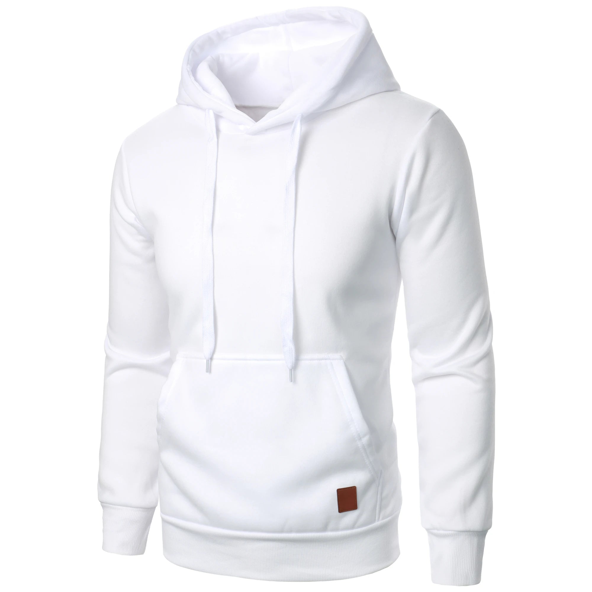 Men's autumn and winter solid color outdoor sports casual hoodie top