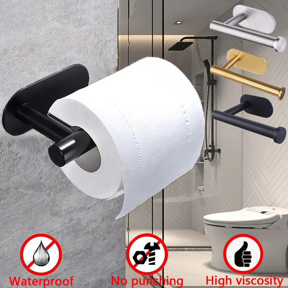 Suporte Adesivo para Papel Higiênico e Toalha de Cozinha