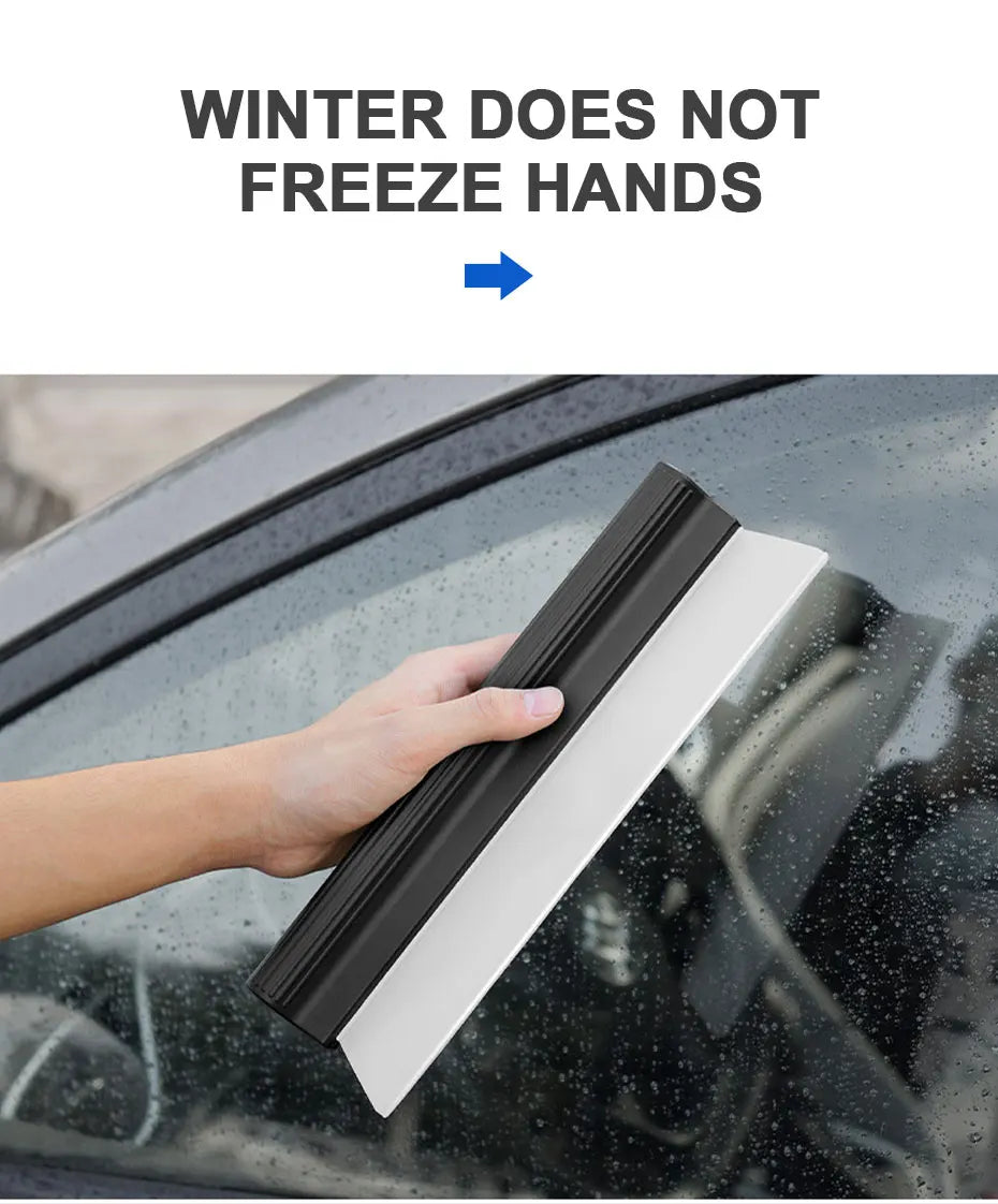 Rodo de Silicone Flexível para Limpeza de Vidros do Carro