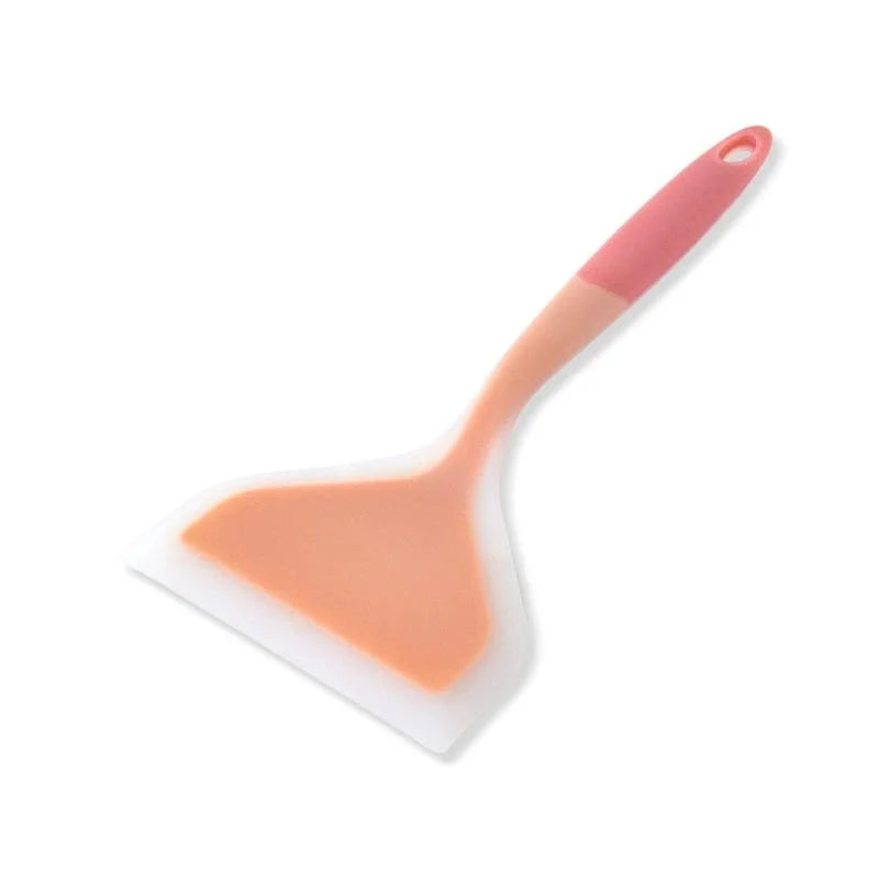 Pie Silicone Spatula Kitchen Non Stick Silicone Spatula High Temperature Resistant Beef Meat Egg Spatula Pizza Cooking Tools