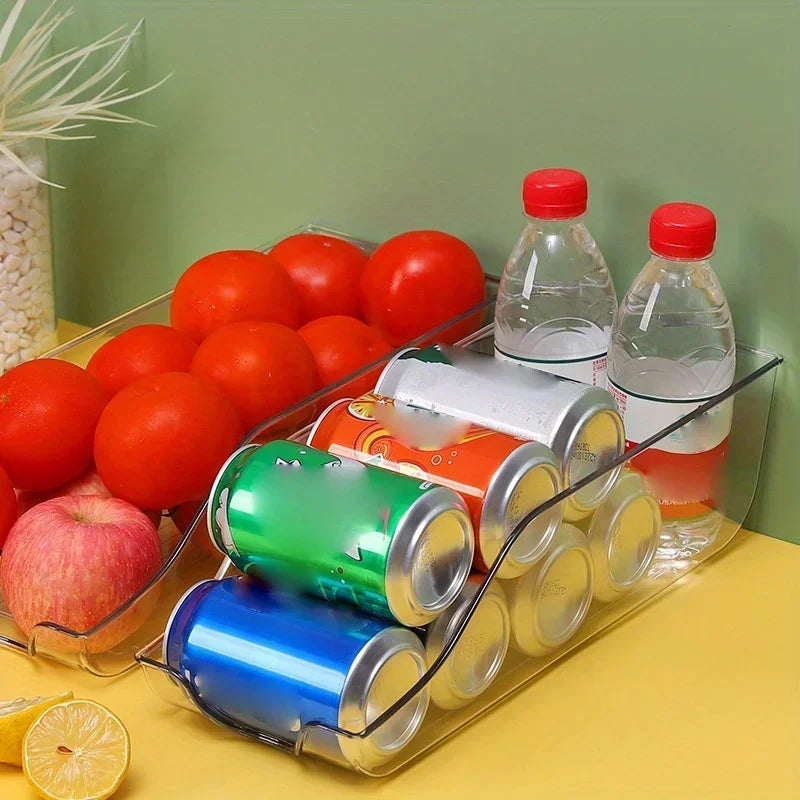 Organizador de Latas para Geladeira com Dispensador Automático