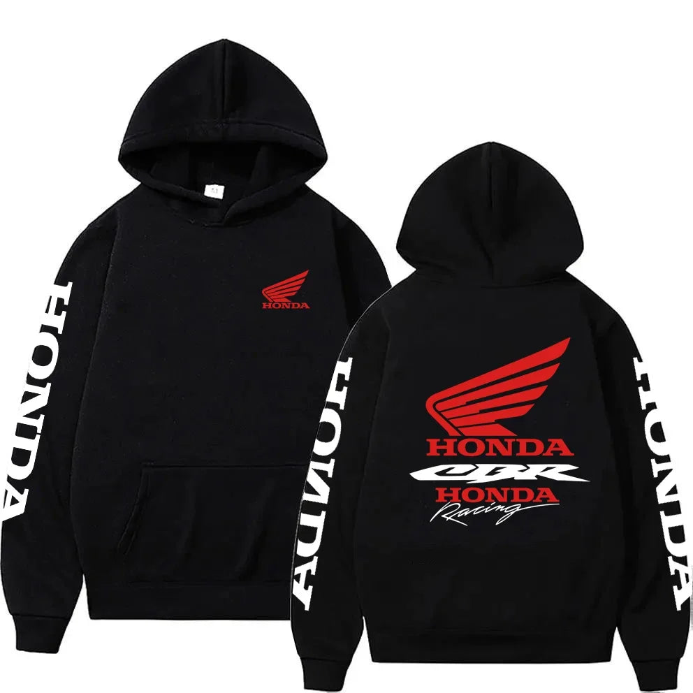 Novo Outono/Inverno Honda CBR Motocicleta Moletom Preto Masculino Moletom Masculino da Moda Pulôver Estilo de Rua Feminino