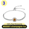 Pulseira Moissanite 1ct Prata 925 Feminina