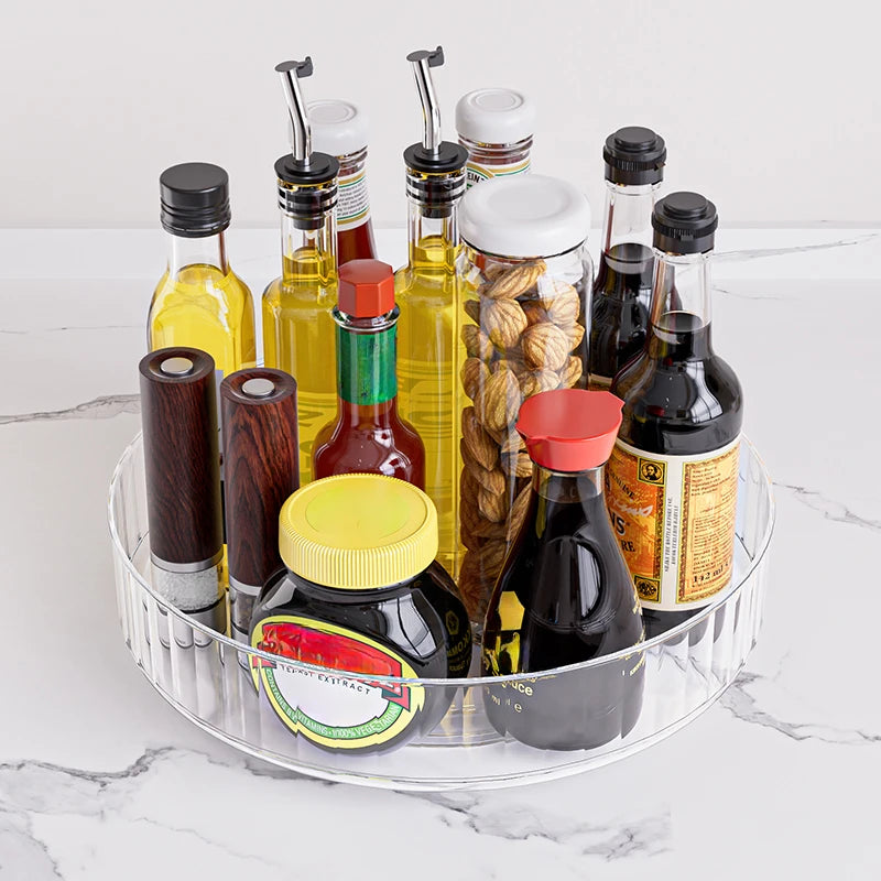 Bandeja Giratória 360° Lazy Susan para Geladeira e Cozinha