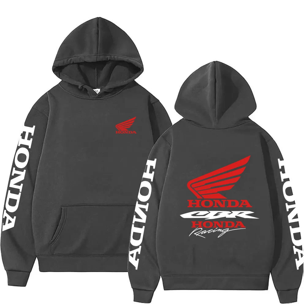 Novo Outono/Inverno Honda CBR Motocicleta Moletom Preto Masculino Moletom Masculino da Moda Pulôver Estilo de Rua Feminino