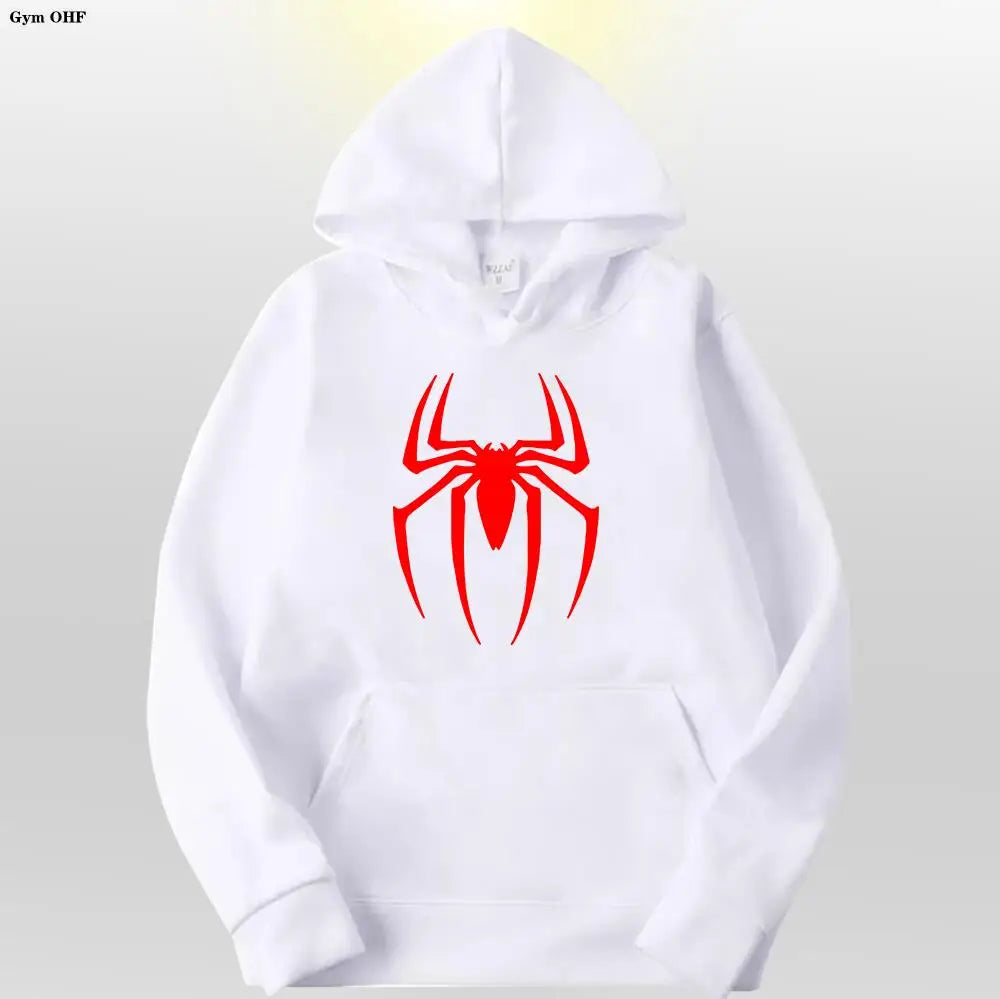 Spider Fashion Brand Men's Women's Hoodies Male Casual Sweatshirts Men's Hoodies High Quality Pullover Sweatshirt Tops Fleece