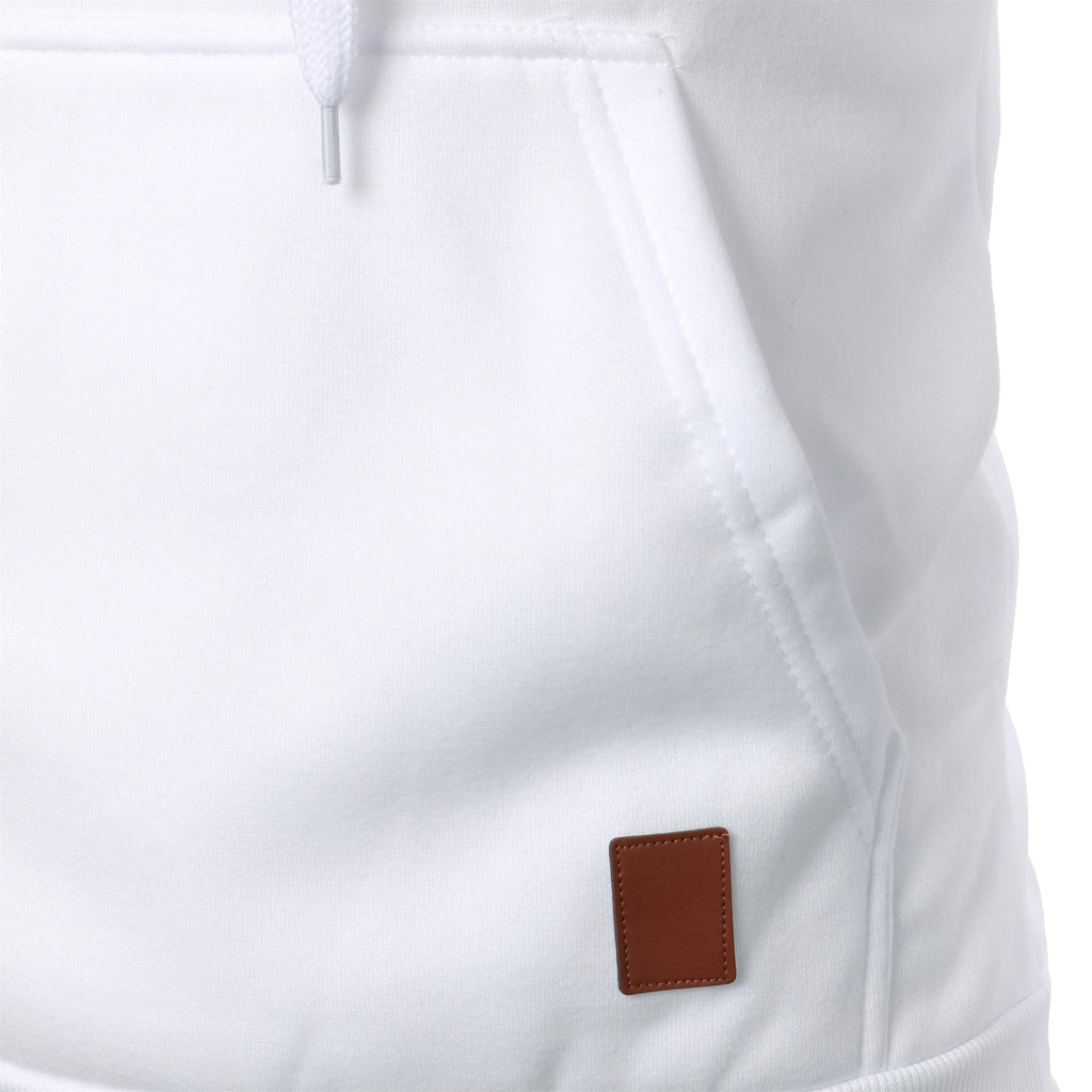 Men's autumn and winter solid color outdoor sports casual hoodie top
