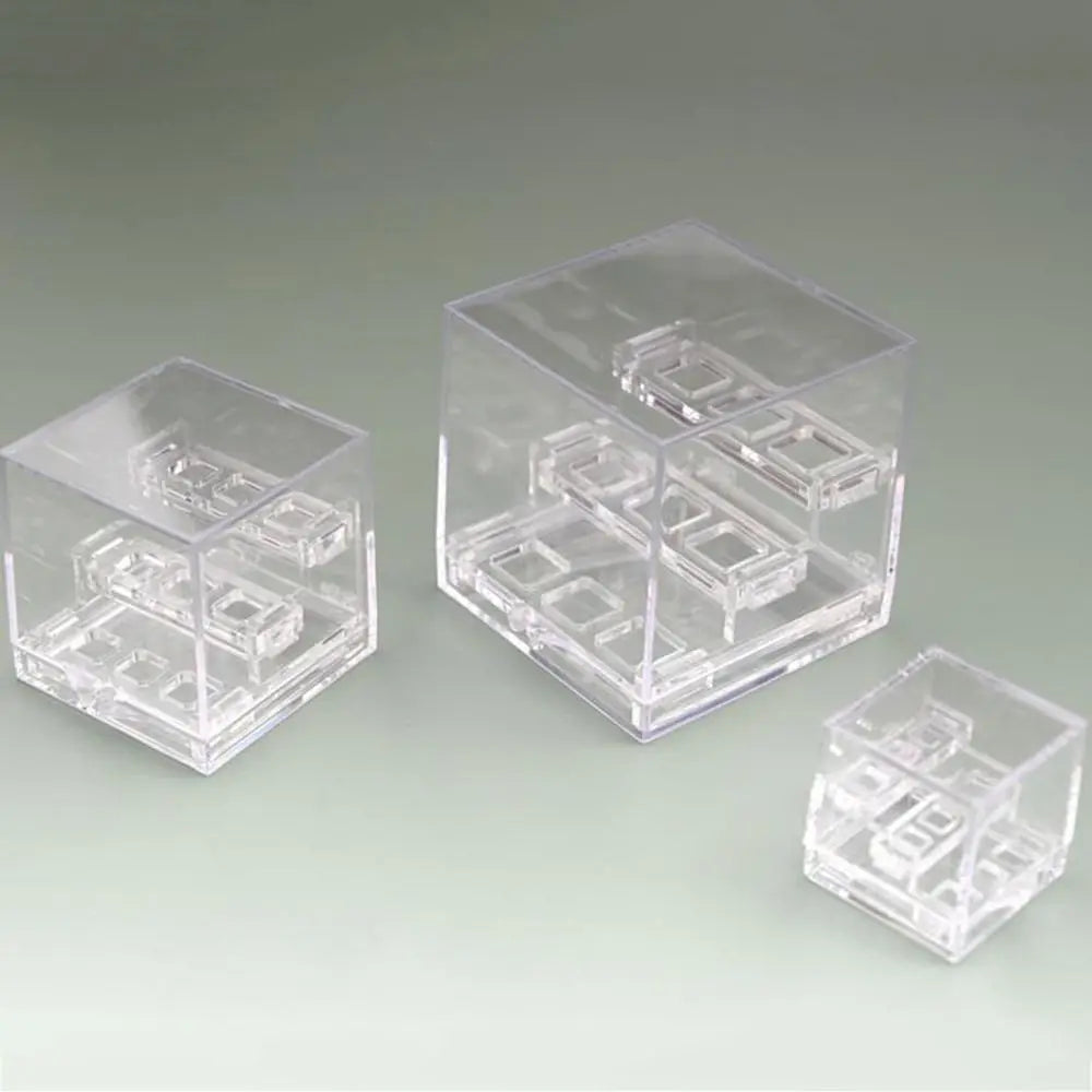 Acrylic Crystal Display Case Display Holder Organizers Stones Rocks Gemstones Collection Three-layer Display Rack Container